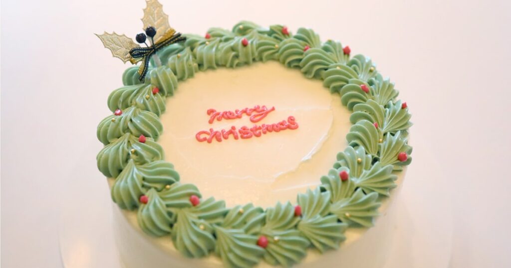 クリスマスケーキ リース - 鹿児島オーダーケーキ